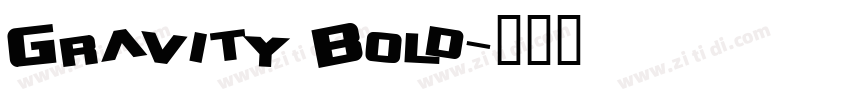 Gravity Bold字体转换